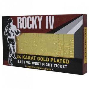 Rocky IV Limited Edition 24K Gold Plated Ticket